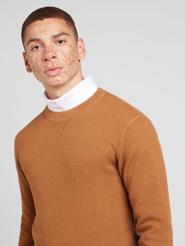 Pull-over 'JPRBLUCHRISTER' JACK & JONES en marron