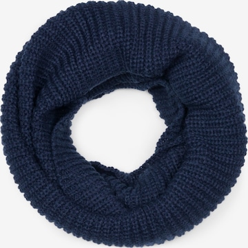 styleBREAKER Schlauchschal 'Unifarbener Feinstrick Loop' in Blau: Vorderseite