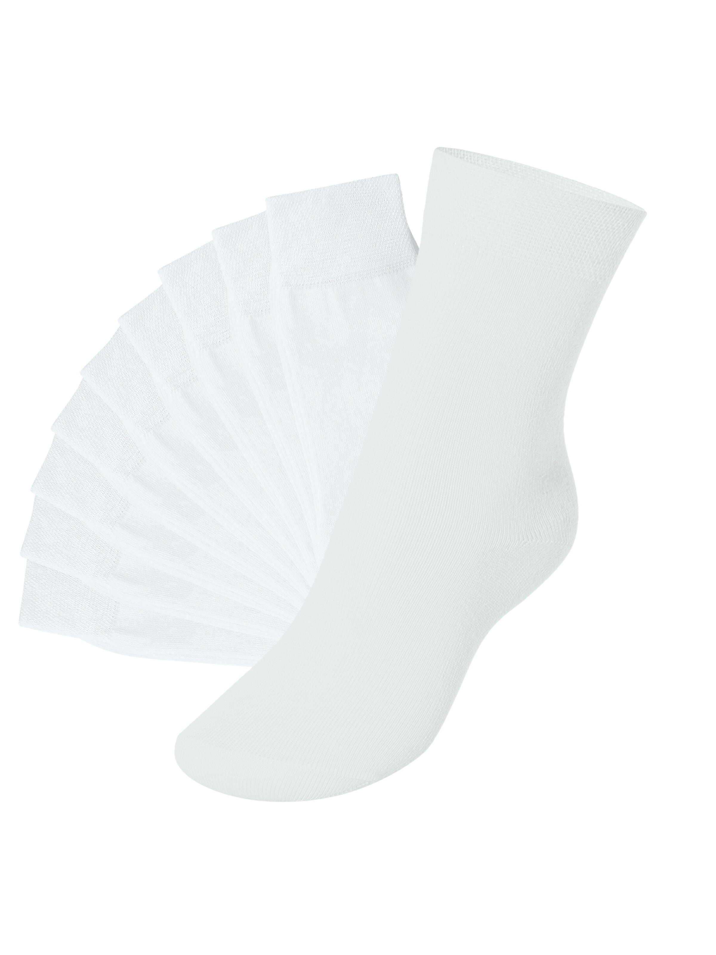 footstar Socken 'EVERYDAY!'‌‌‌‌‌‌ in Weiß: Vorderseite