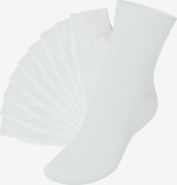 footstar Socken 'EVERYDAY!' in Weiß: Vorderseite