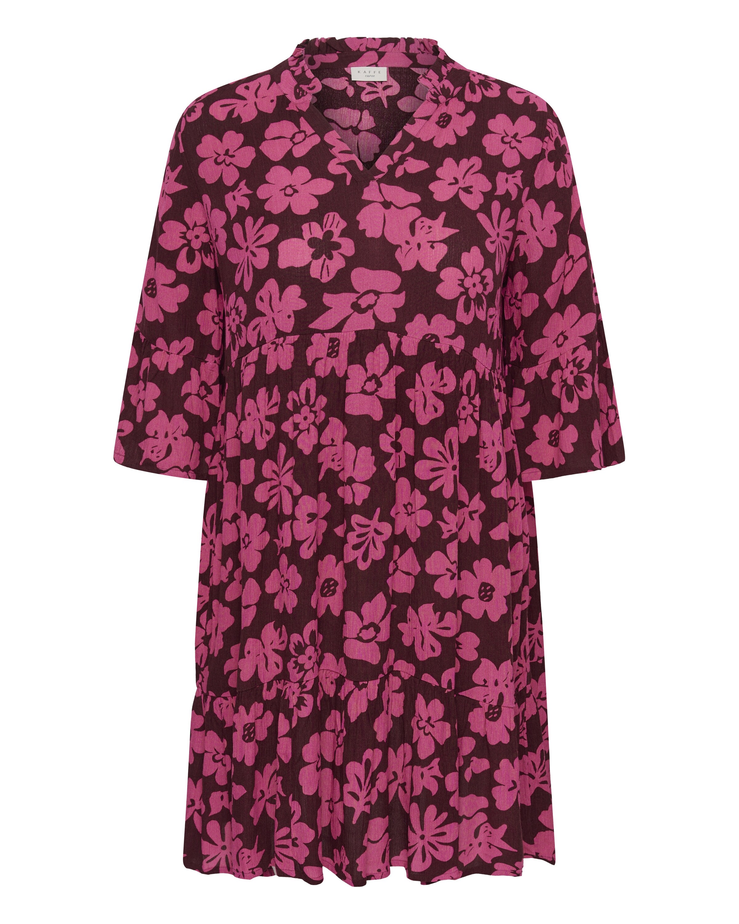 KAFFE CURVE Vestido 'KCIsma Ami' em bordeaux / preto, Vista do artigo