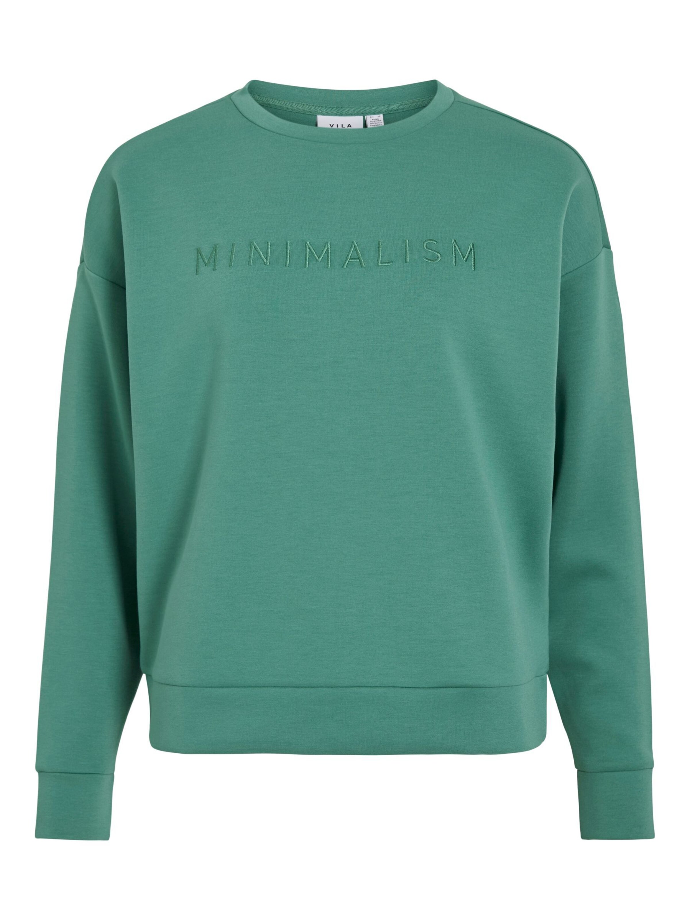 VILA Sweatshirt 'VIReflect' i grøn: forside