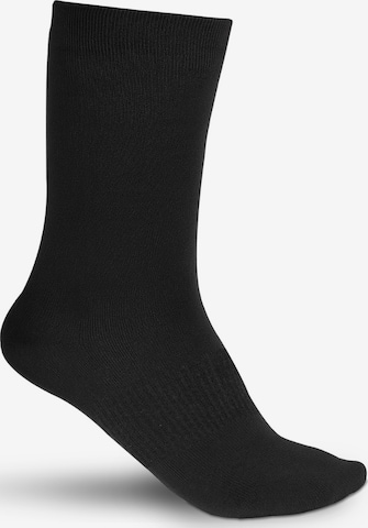 Chaussettes 'Merino Wol Sokken' Sukats en noir : devant