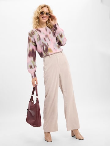 Wide Leg Pantalon 'Amelie' Cambio en beige