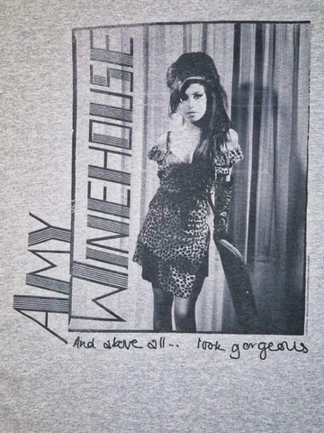 Rockshirts Shirt 'Amy Winehouse And Above All…Look Gorgeous T-Shirt' in Grey
