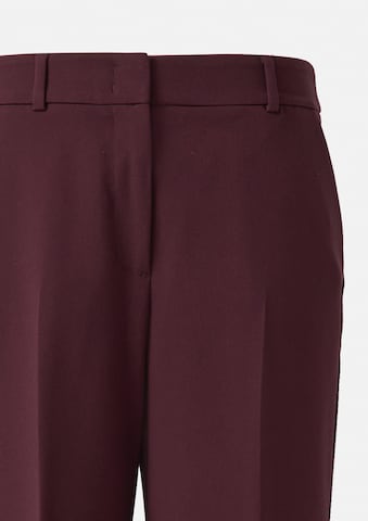 COMMA Wide Leg Bügelfaltenhose in Rot