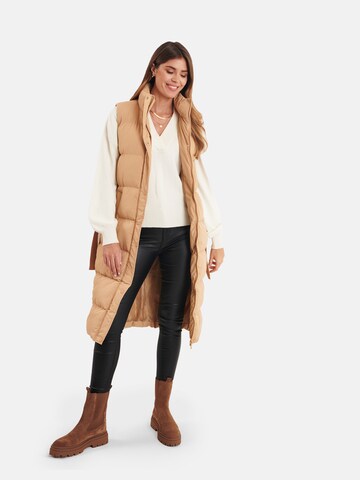 Threadbare Bodywarmer 'Margot' in Beige