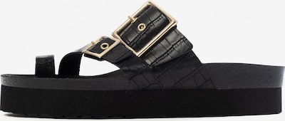 Bayton T-bar sandals 'Lucrezia' in Gold / Black, Item view