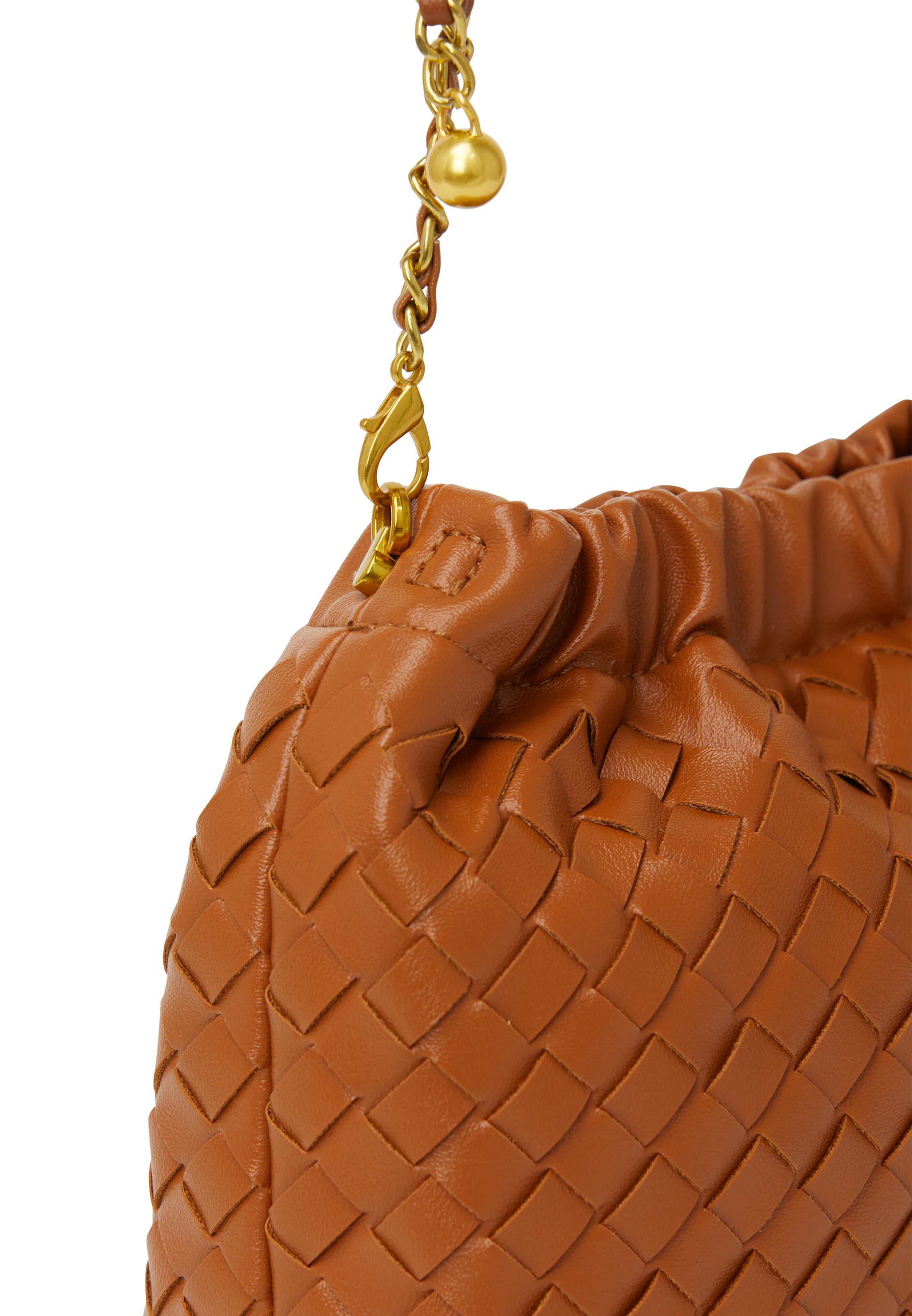 faina Clutch in Brown