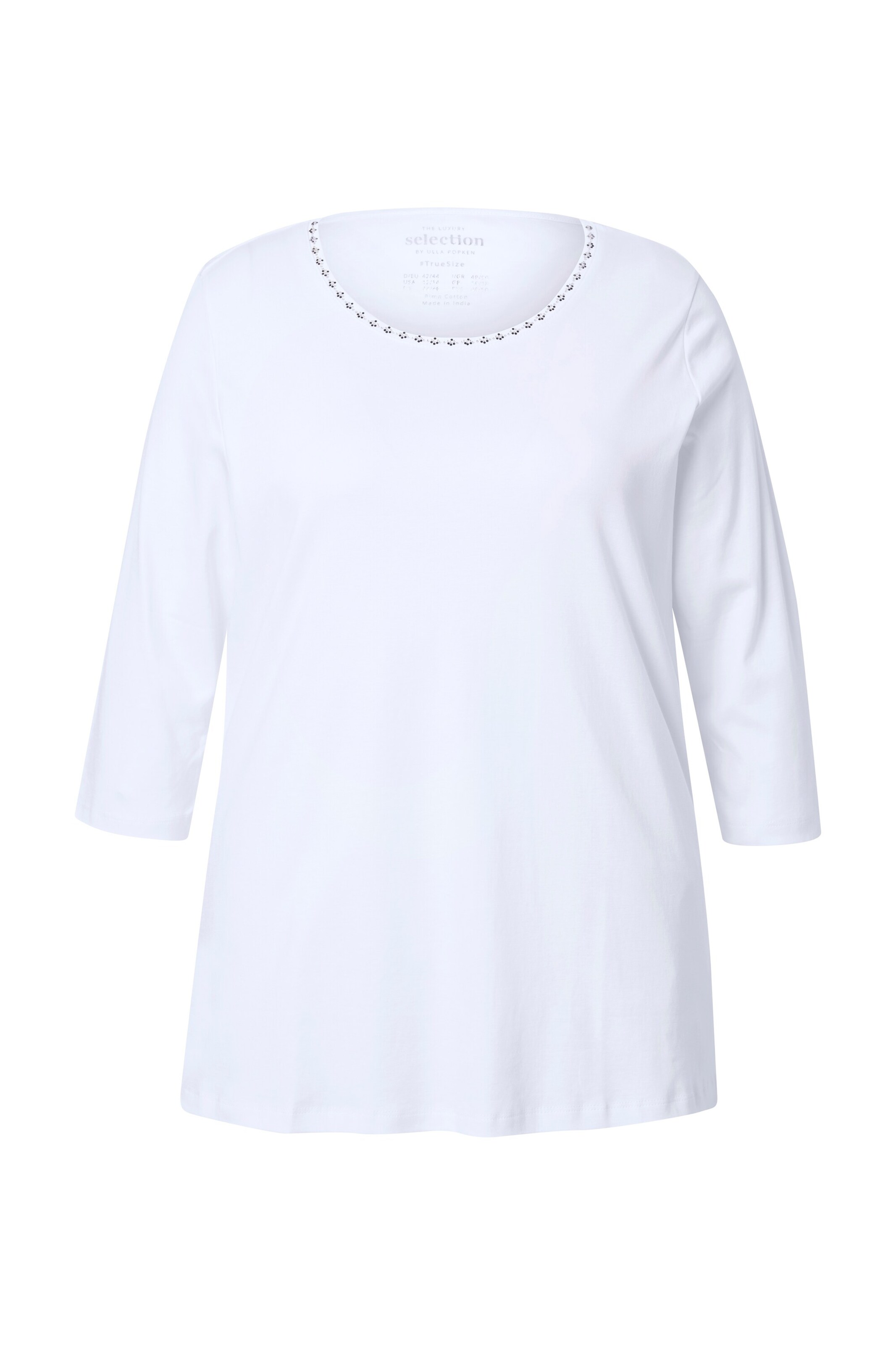 Ulla Popken Shirt in Wit: voorkant