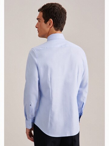 SEIDENSTICKER - Ajuste estrecho Camisa de negocios en azul