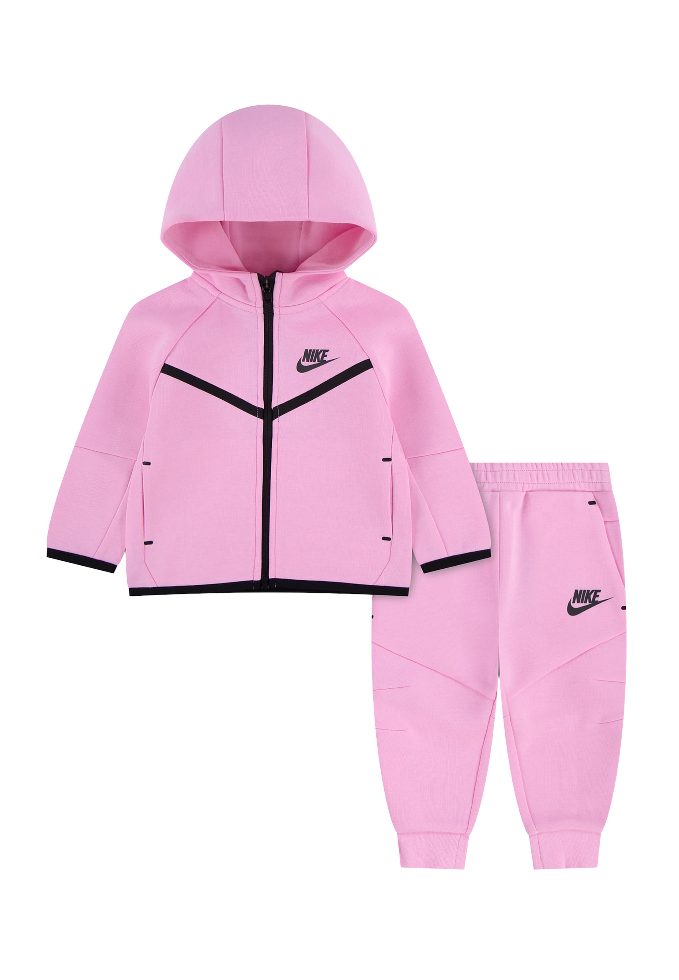 Nike Sportswear Облекло за бягане 'TECH FLEECE' в розово: отпред