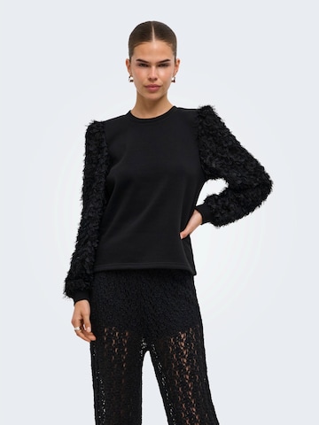 ONLYSweater majica 'ONLLAVIN' - crna boja: prednji dio