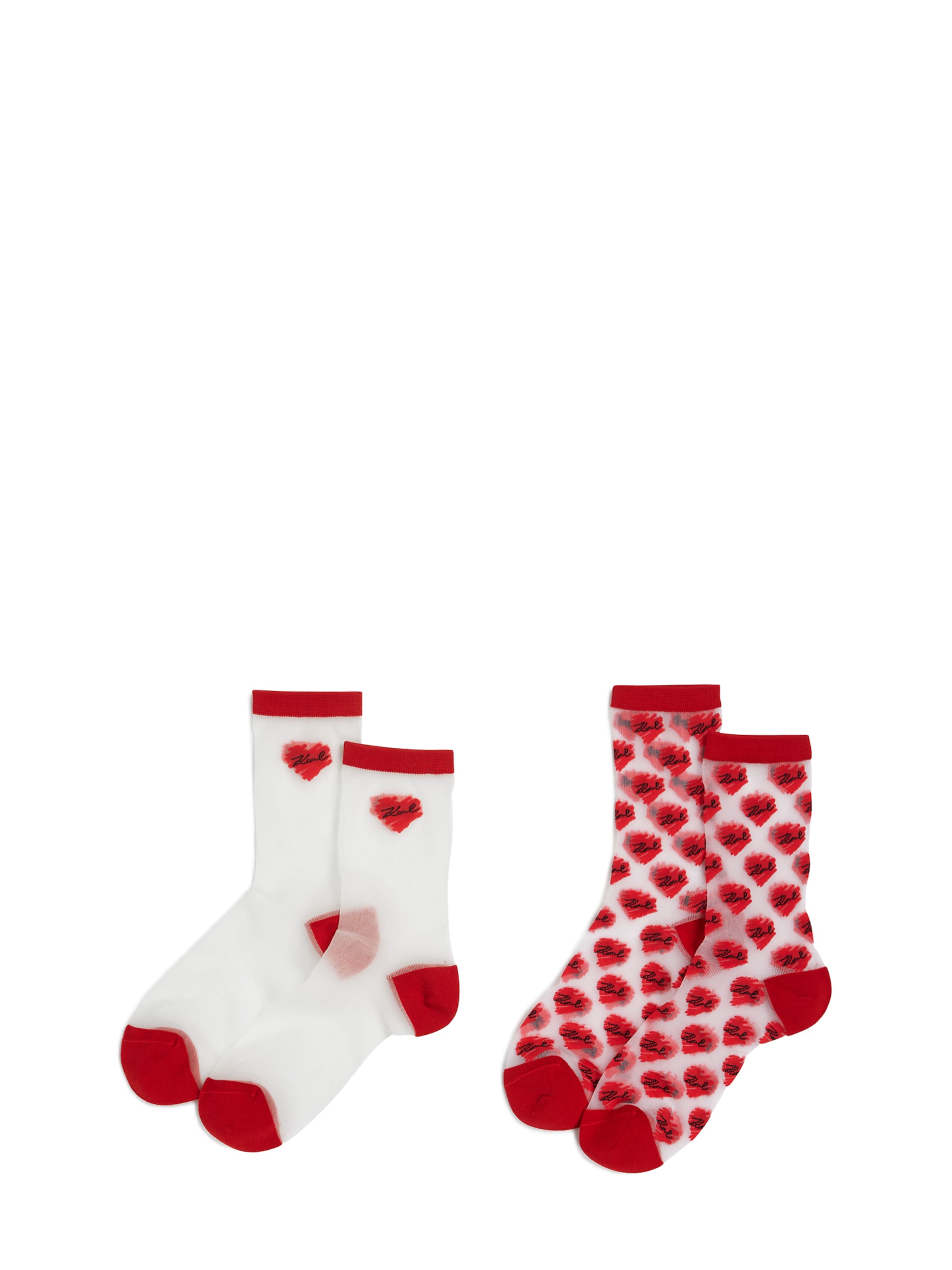 raudona Karl Lagerfeld Kojinės: priekis