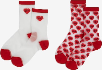 raudona Karl Lagerfeld Kojinės: priekis