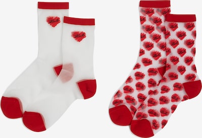 Kojinės iš Karl Lagerfeld, spalva – raudona / balta, Prekių apžvalga