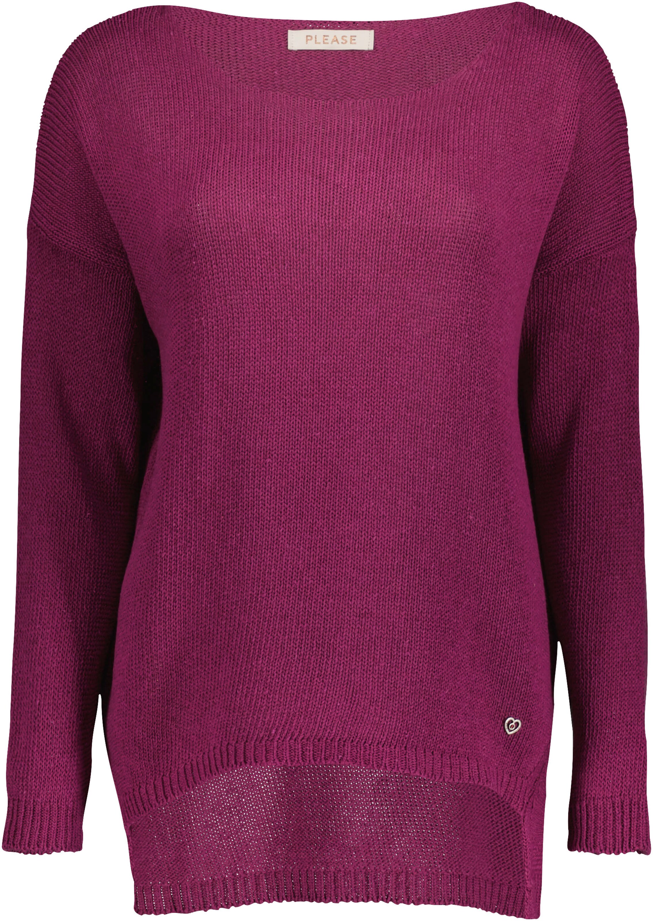 PLEASE Pullover in Lila: Vorderseite