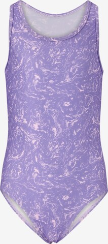 ZigZag Swimsuit 'Zita' in Purple: front