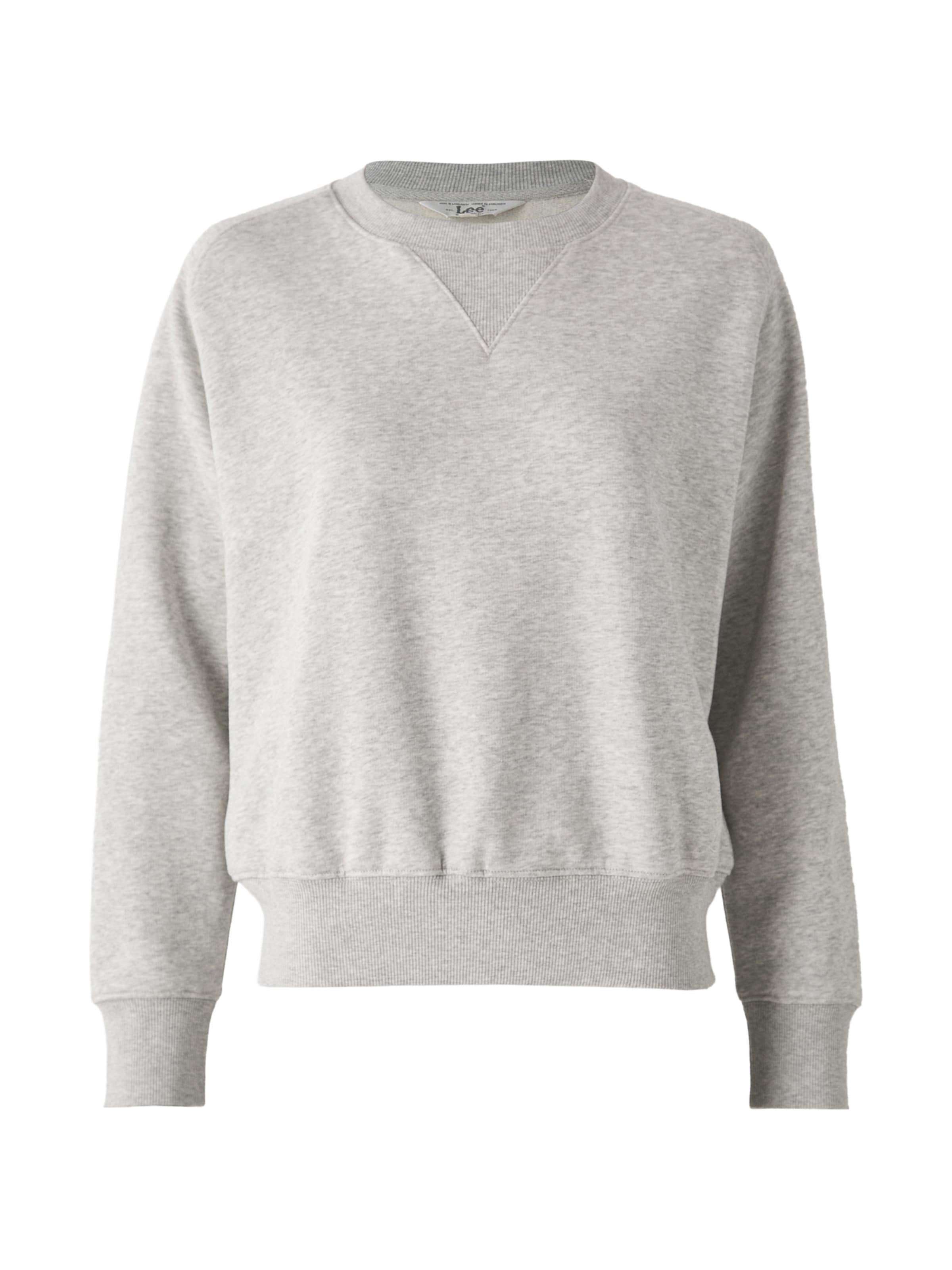Bluză de molton de la Lee pe gri: față