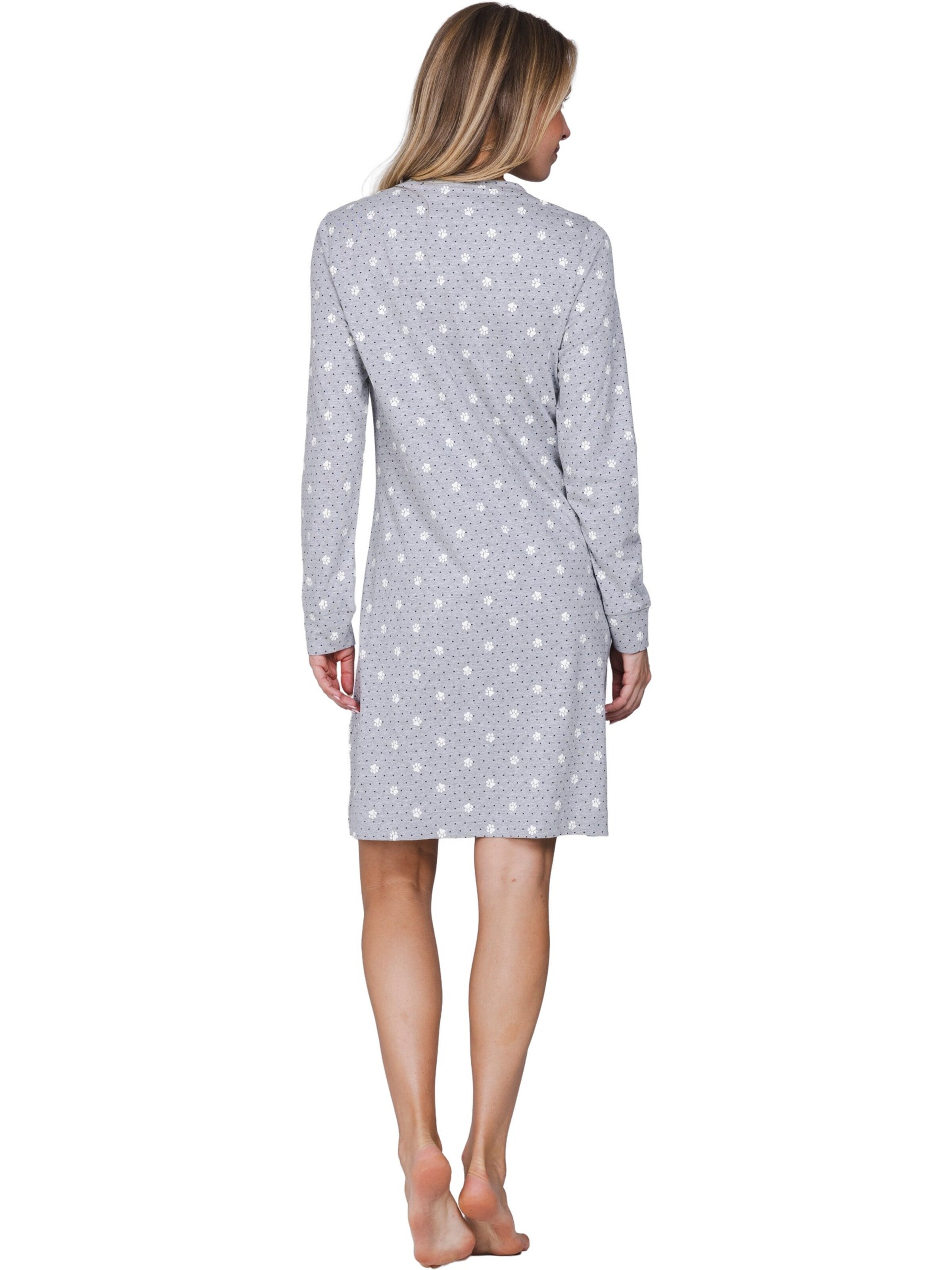 Chemise de nuit 'Furry Friend' Rebelle en gris