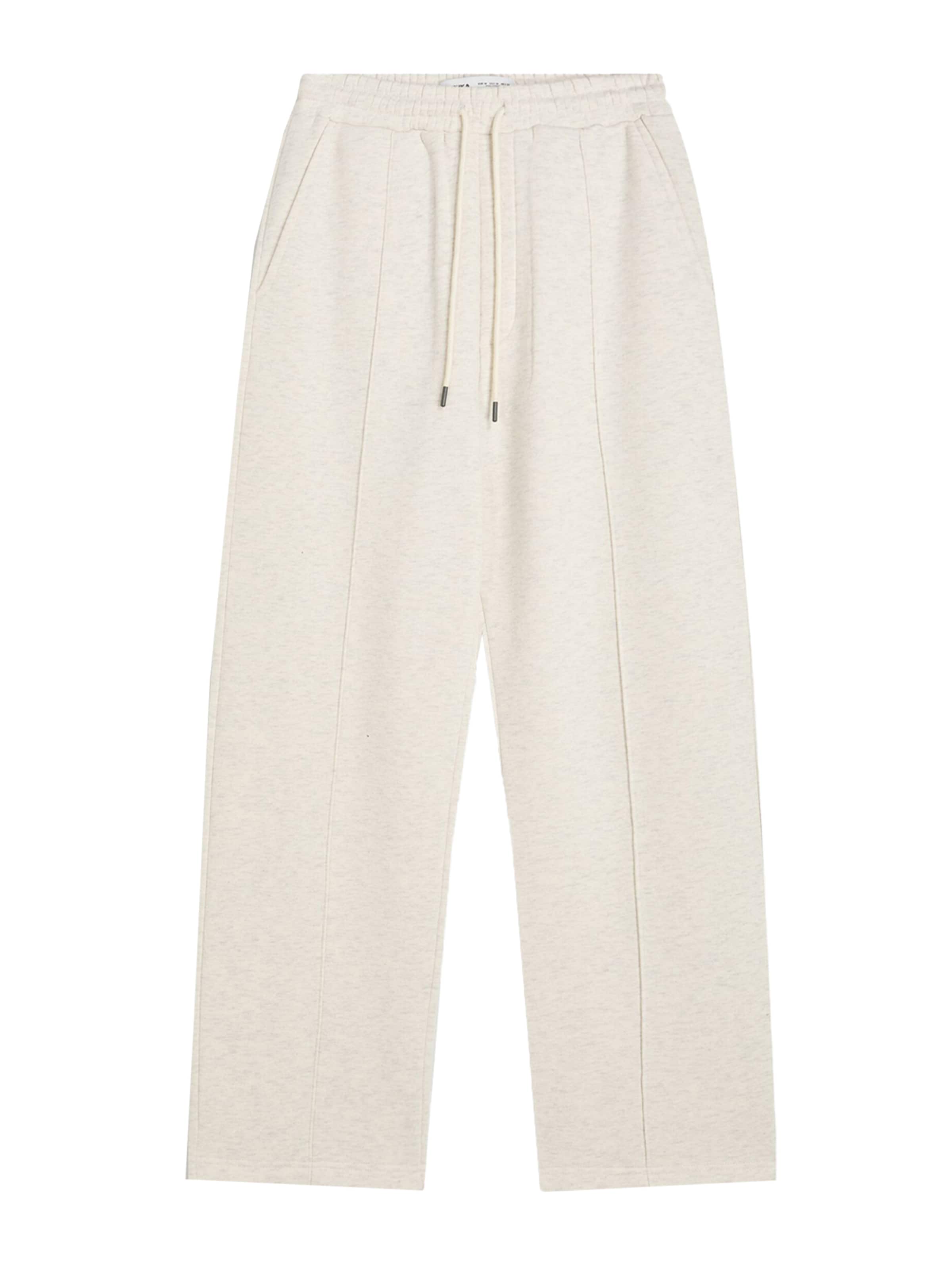 Bershka Wide Leg Bukser i grå: forside