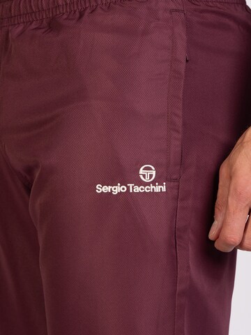 Sergio Tacchini Tapered Sporthose 'Carson 021' in Lila