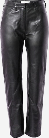 IRO Normalny Spodnie 'JALIL' w kolorze czarny: przód