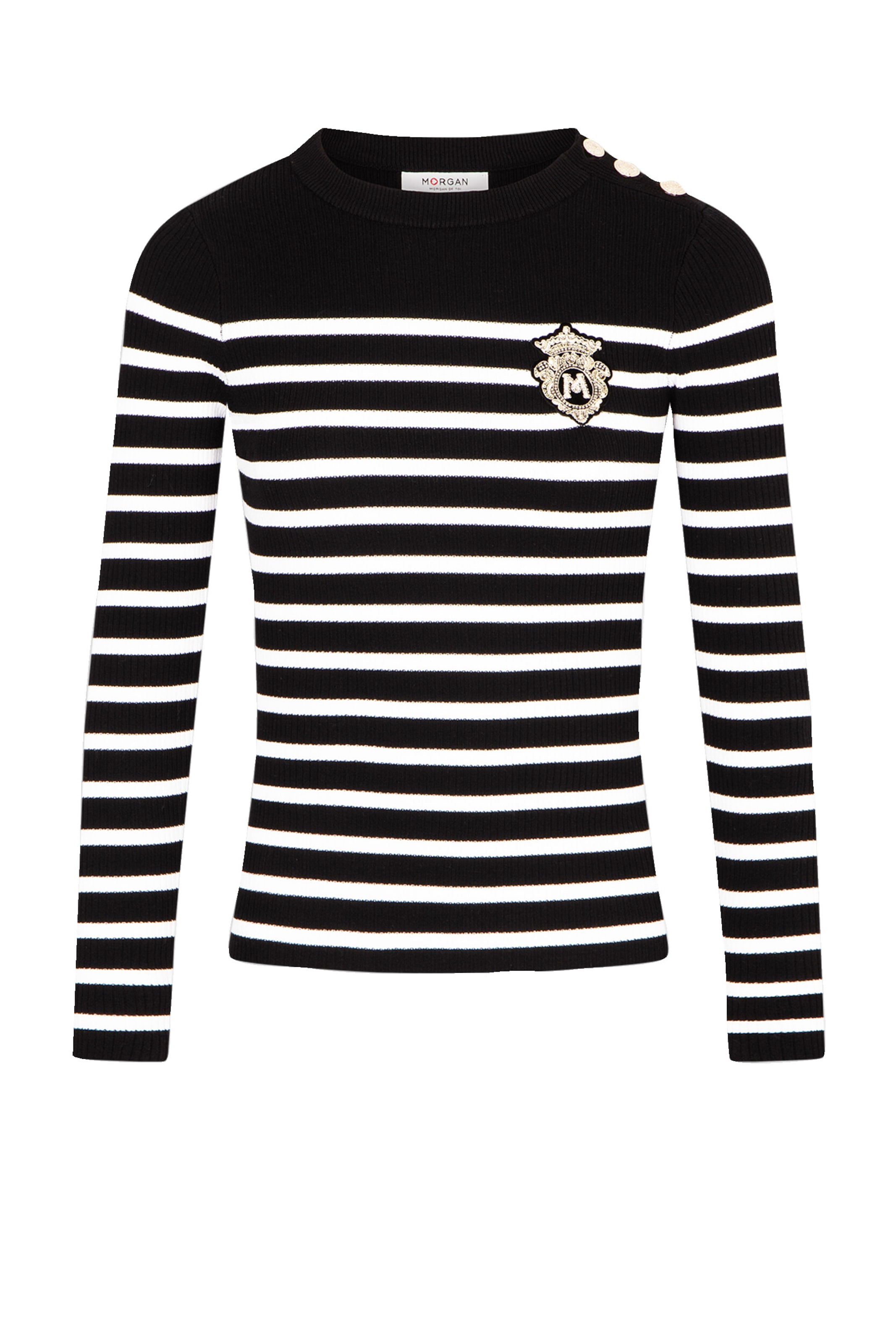 Morgan - Pullover '242-MRAY' em preto: frente