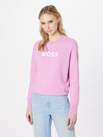 BOSS OrangeSweater majica 'Ela' - roza boja: prednji dio