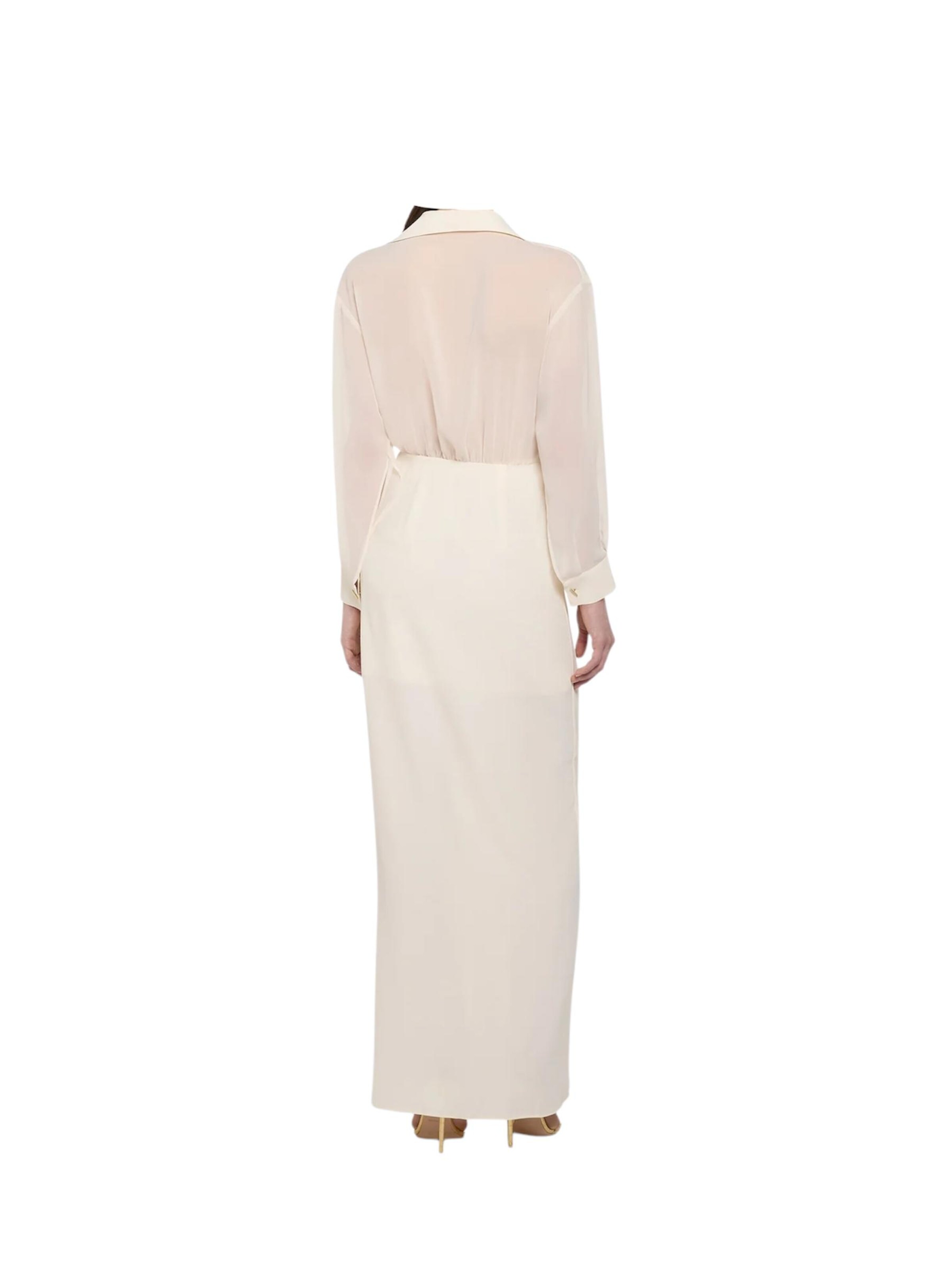 Abito da cocktail di Simona Corsellini in beige