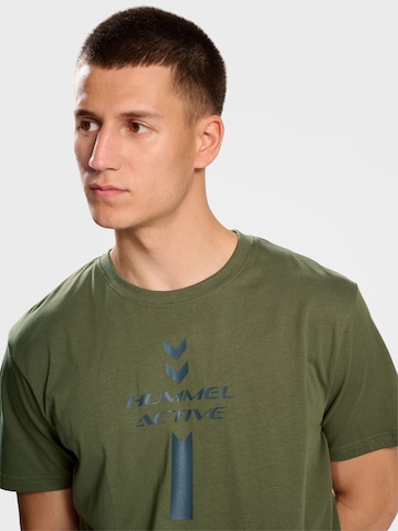 T-Shirt 'Active' Hummel en vert