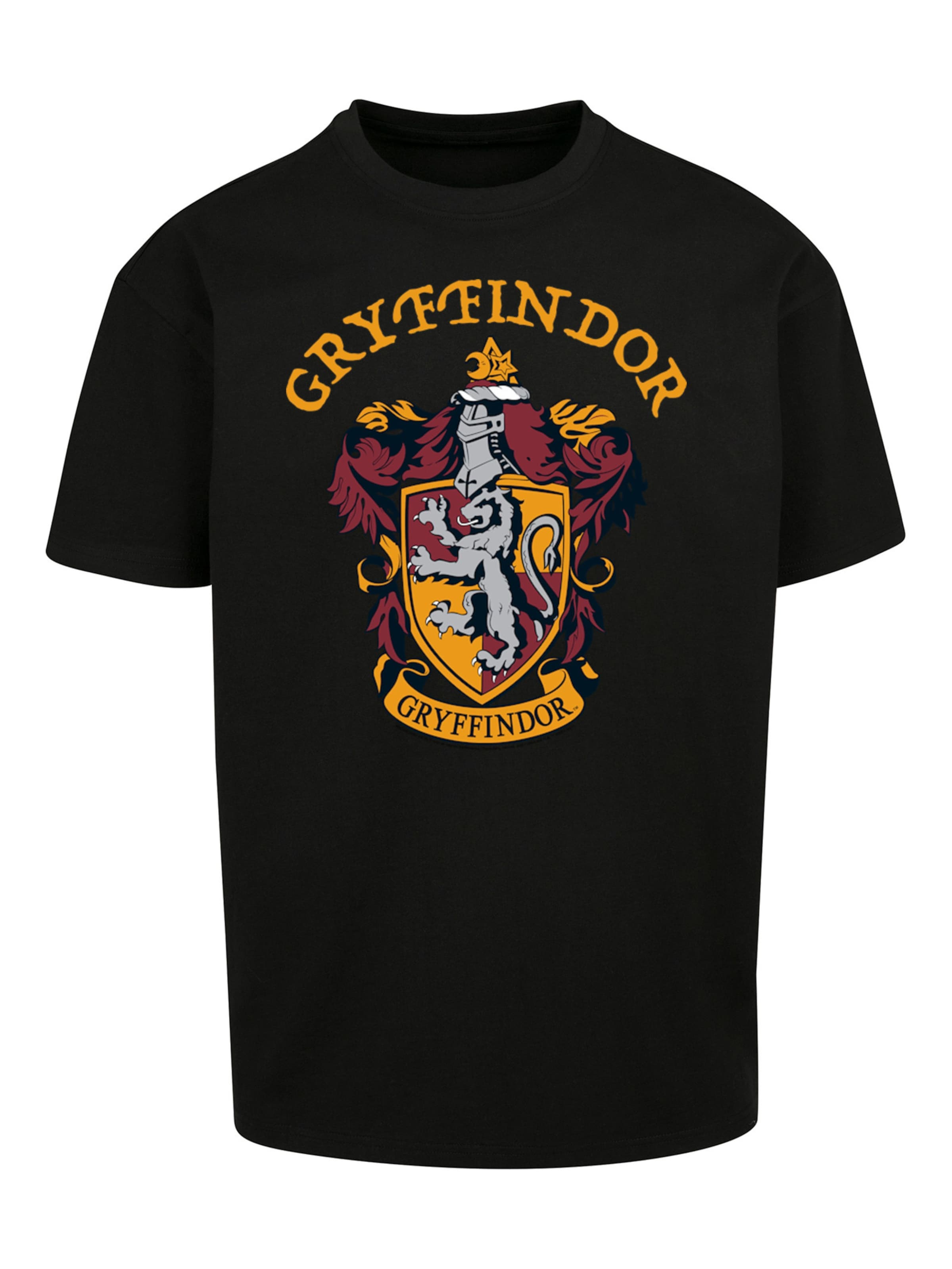 T-Shirt 'Harry Potter Gryffindor Crest' F4NT4STIC en noir : devant
