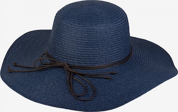 styleBREAKER Hat 'Floppy Sonnenhut mit schmalem Zierband und Schleife' in Blue: front