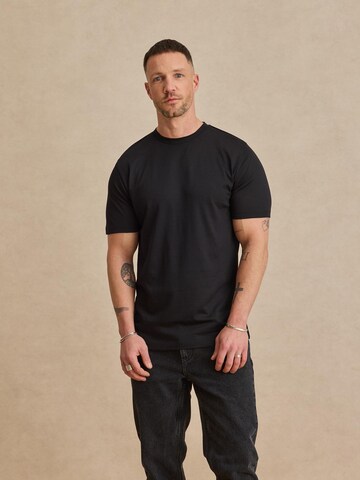 DAN FOX APPAREL Shirt 'Piet' in Zwart: voorkant