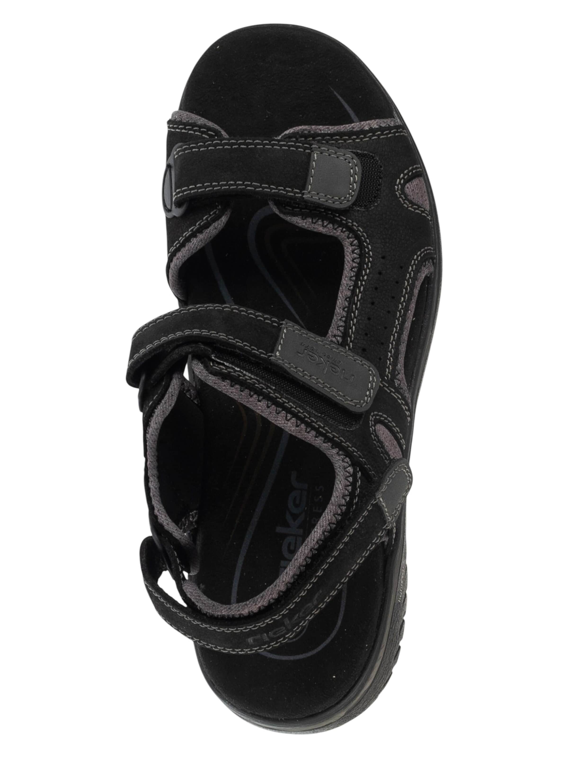 Rieker Hiking Sandals in Black