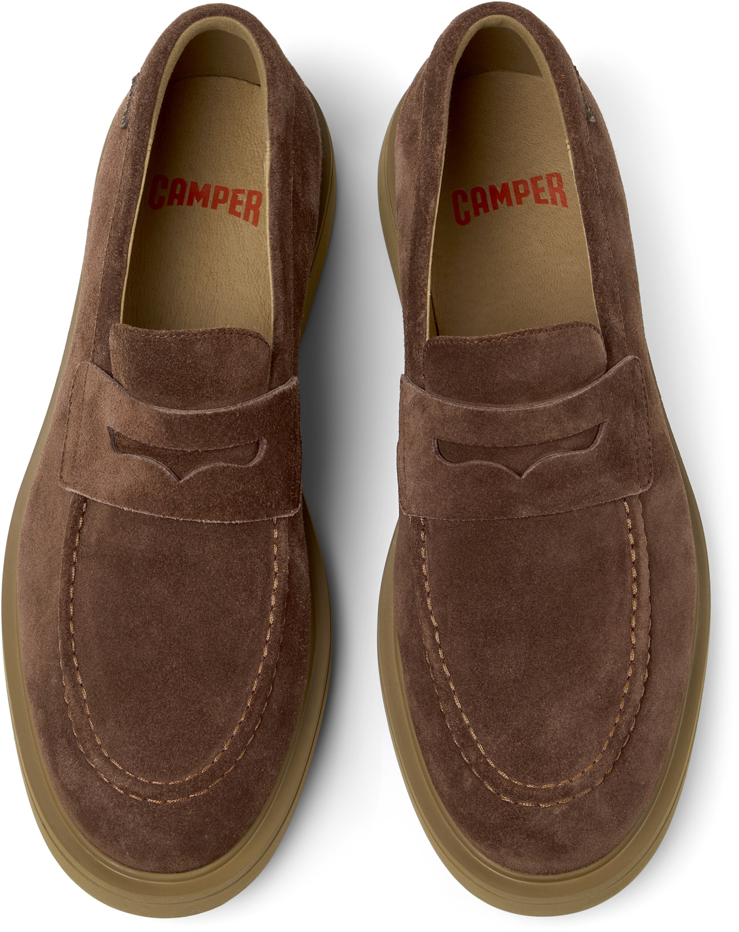 CAMPER - Mocassins 'Norman' em castanho