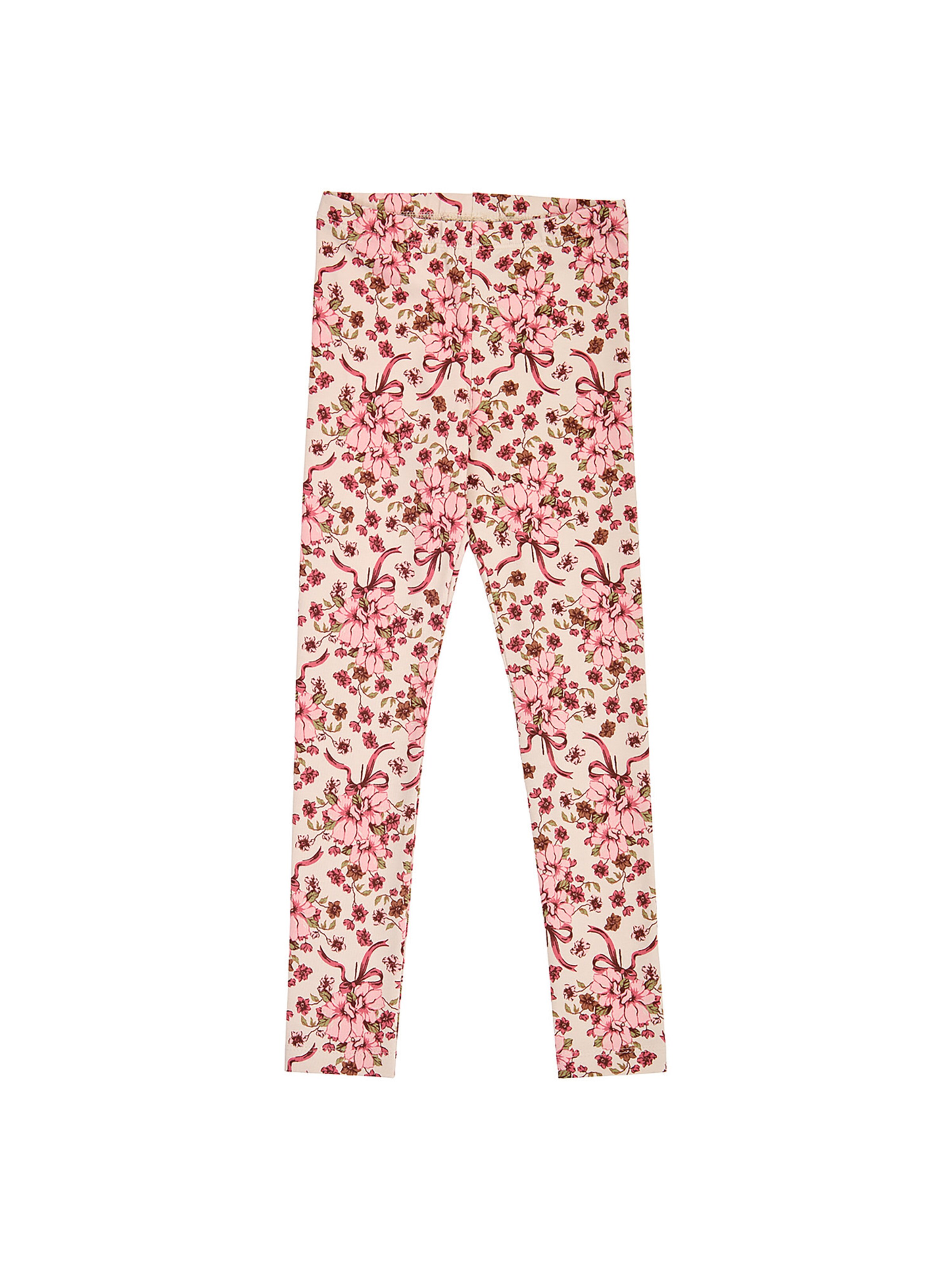 Müsli Leggings in 86 in cappuccino / grün / rosa / dunkelpink, Produktansicht