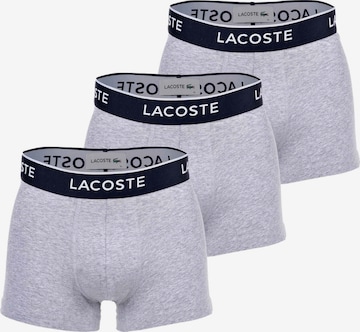 Boxers LACOSTE en gris : devant