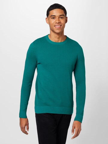 Pulover 'ATLAS' de la JACK & JONES pe verde: față