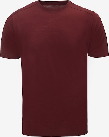 Gipfelglück Performance Shirt 'Peter' in Red: front