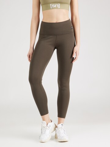 super.natural Skinny Sportsbukse i brun: forside