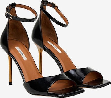 Sandales à lanières 'Abendsandalen' Desa en noir : devant