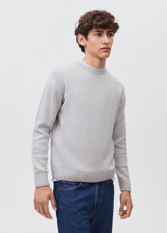 MANGO TEEN Sweater 'Basico' in Grey: front