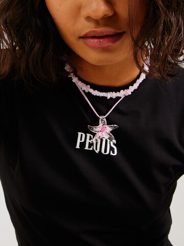 Pequs Shirt 'Paradise Beach Club' in Black