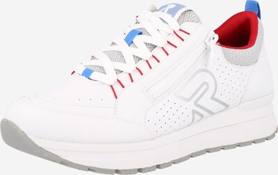 Rieker Evolution Sneaker in royalblau / grau / rot / weiß, Produktansicht