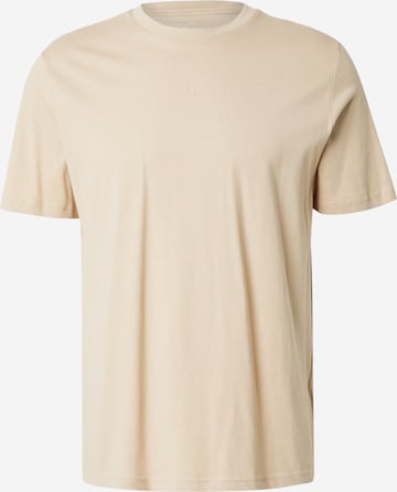 T-Shirt QS en beige : devant
