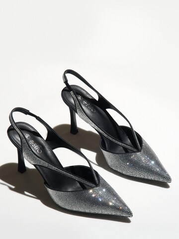 Estro - Zapatos destalonado '2370-2' en plata