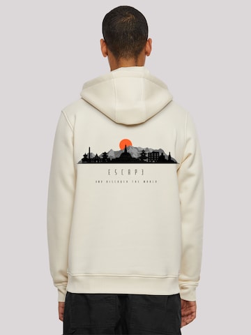 Pull-over 'Escape Discover the World Asian Town' F4NT4STIC en blanc : devant