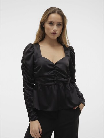 VERO MODA Bluse i sort
