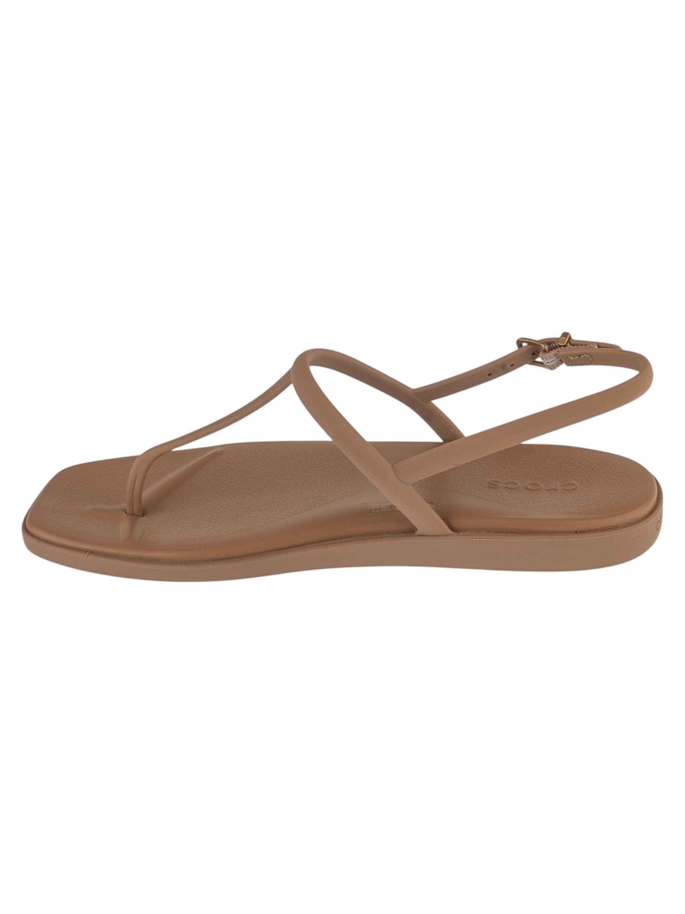 Crocs T-bar sandals 'Miami Thong Flip' in Brown